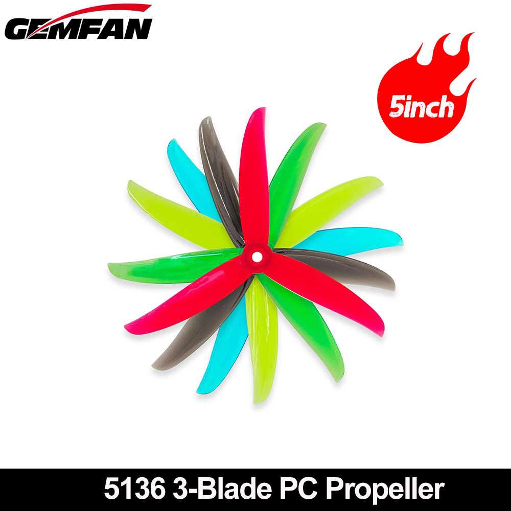 Gemfan VANOVER 5136 3 Blade PC - đánh giá và giá Drone Racing Propeller