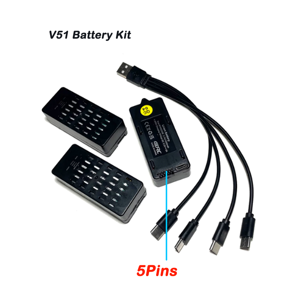 3PCS 4D-V51 Battery 3.7V 1300m - đánh giá và giá Drone Racing Charger