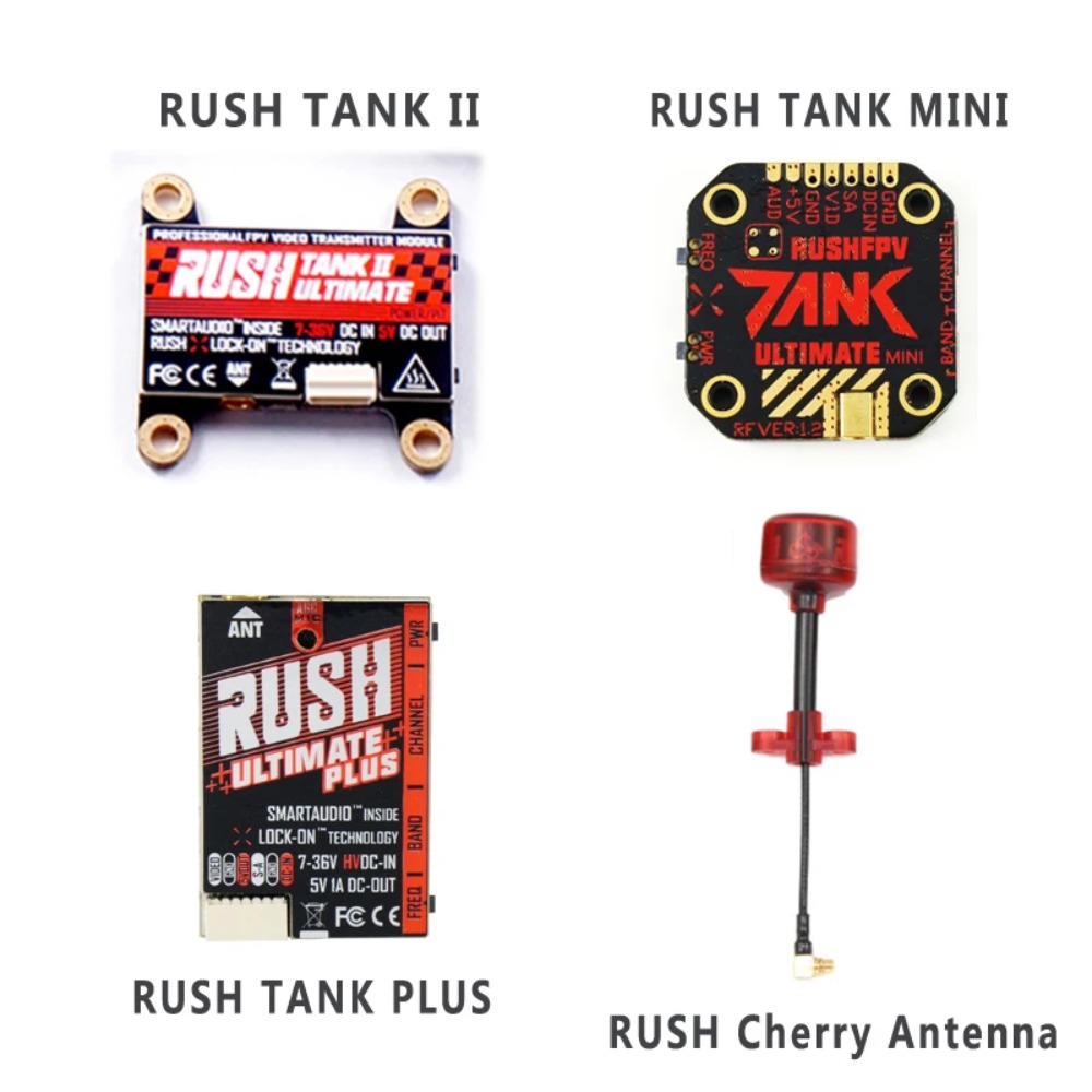 RUSH TANK Ultimate II/Mini/PLU - đánh giá và giá Drone Racing Vtx