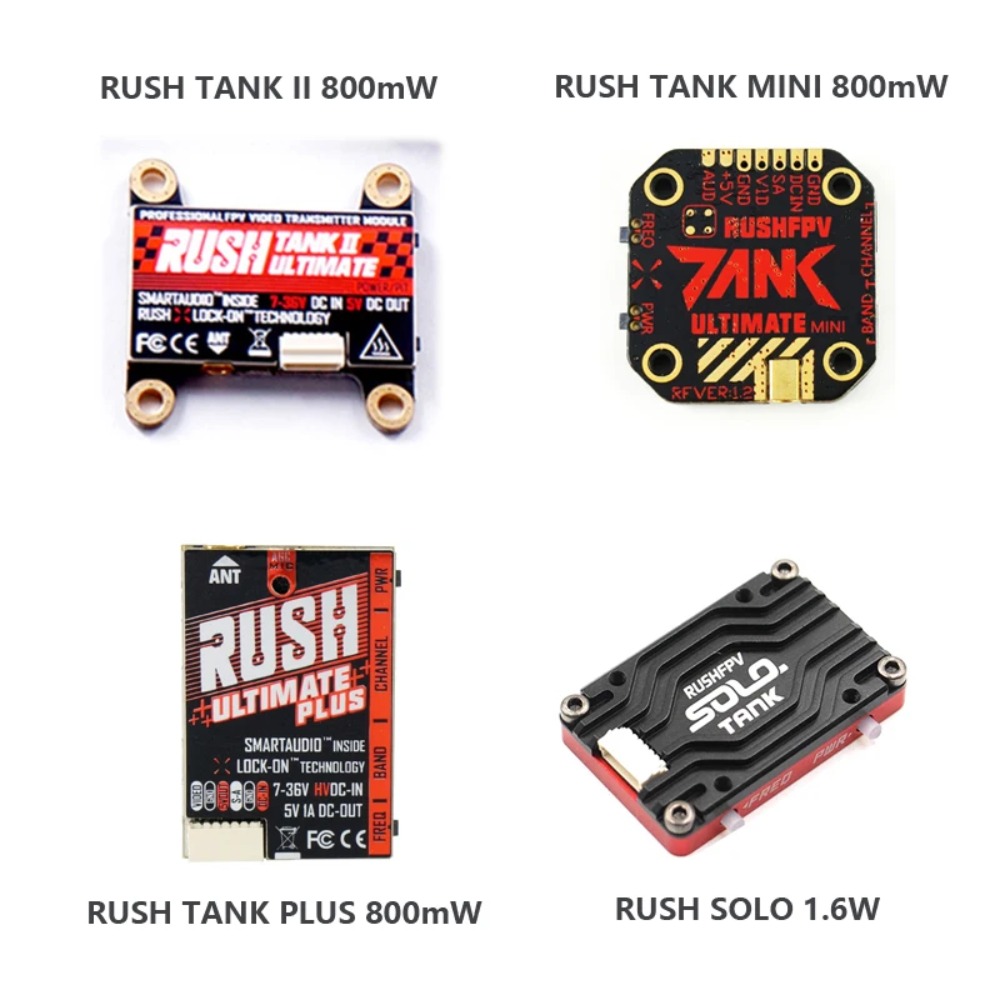 RUSH TANK Ultimate II/Mini/PLU - đánh giá và giá Drone Racing Vtx